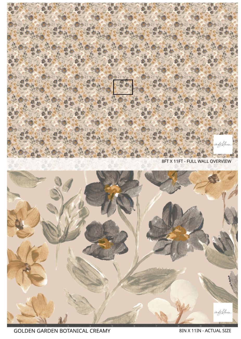 peel and stick floral wallpaper sample
