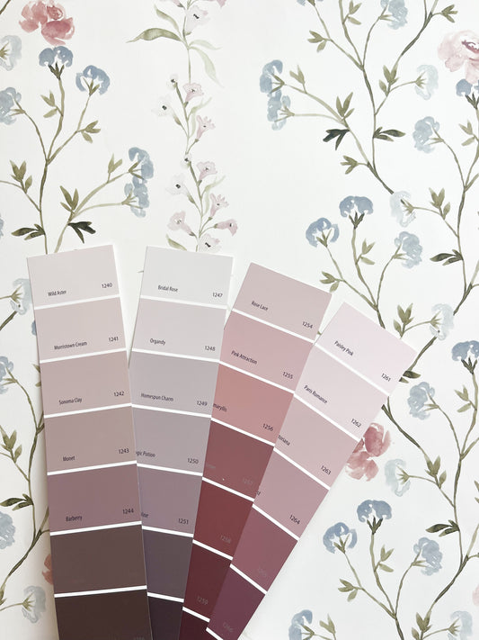 Pretty Floral Wallpaper + Paint Picks