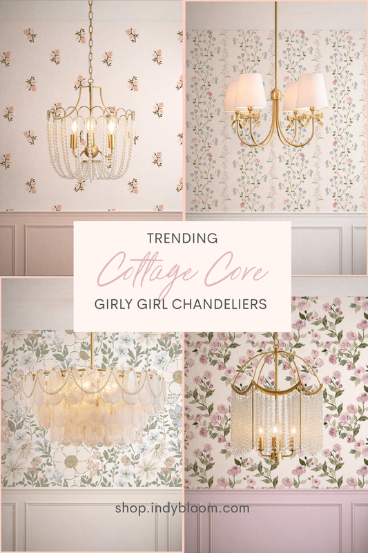 Girls room vintage lighting chandeliers