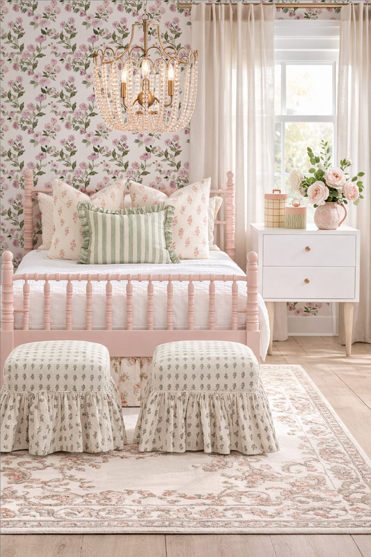 Heirloom Rose Cute girls room inspo