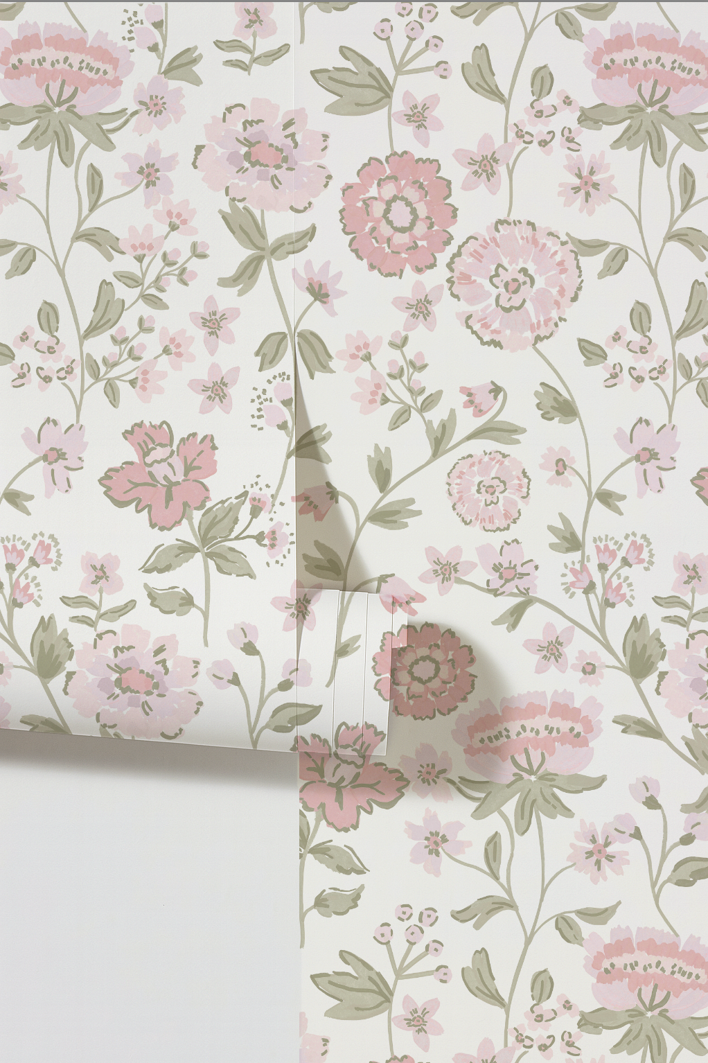 Navy bean blossoms pink and sage