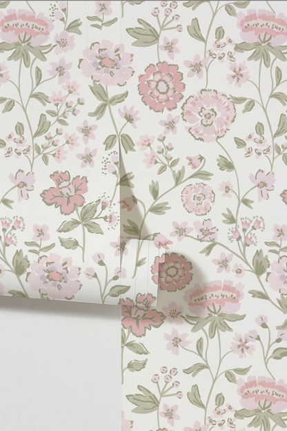 Navy bean blossoms pink and sage