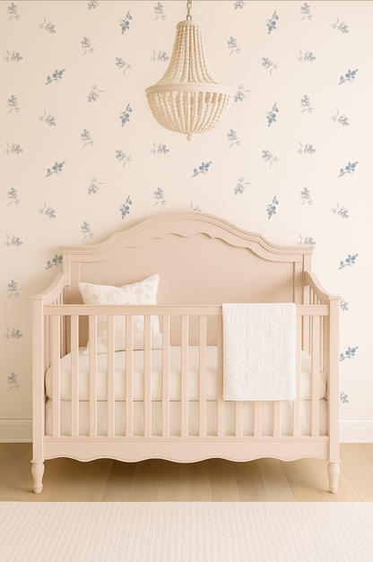 Lucy Darling | Floral Wallpaper for Nursery and Girls Bedroom