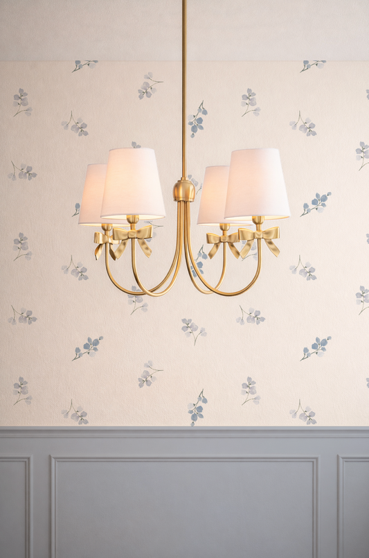 Lucy Darling | Floral Wallpaper for Nursery and Girls Bedroom removable wallpaper by Indy Bloom Design