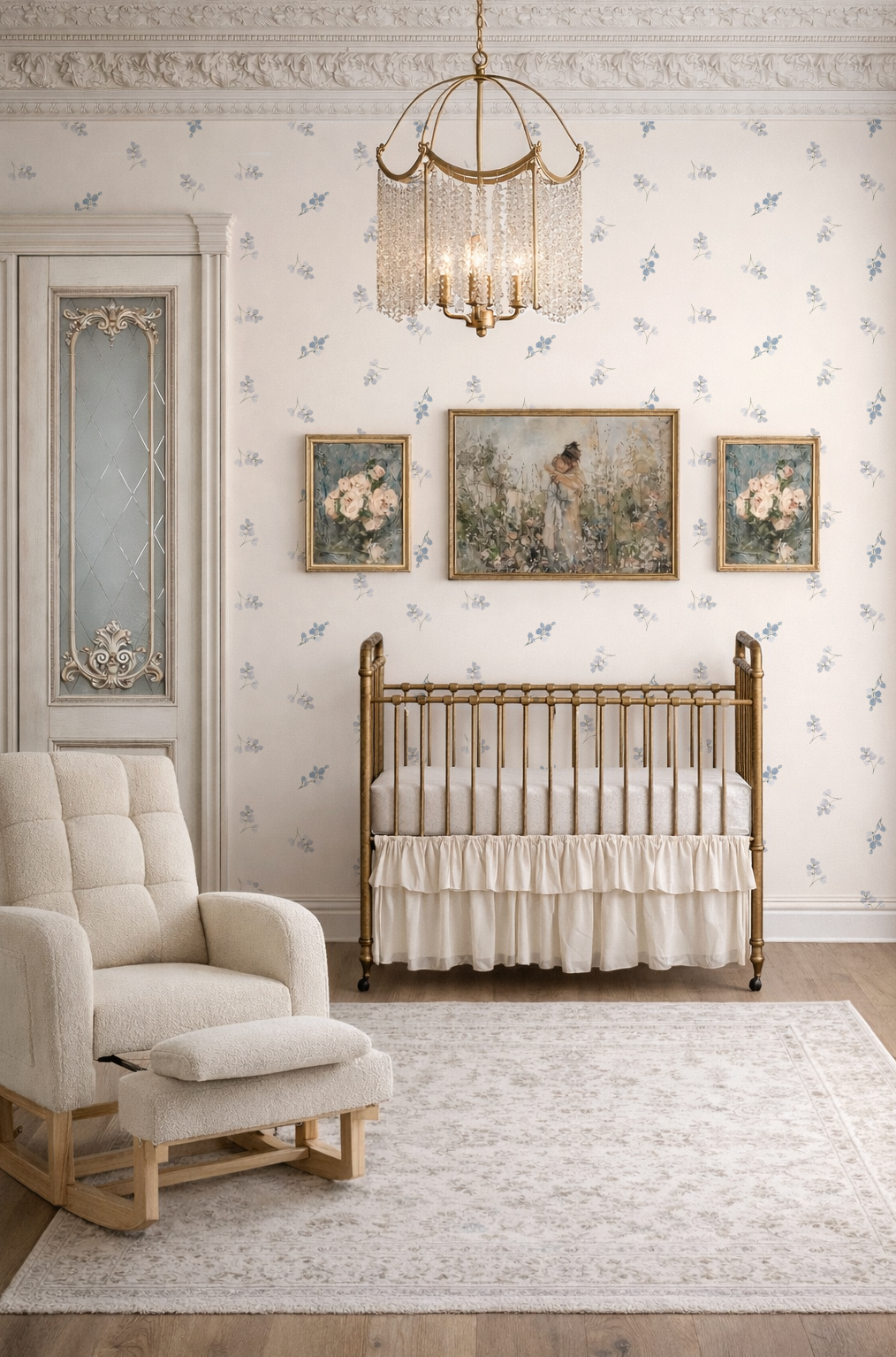 Lucy Darling | Floral Wallpaper for Nursery and Girls Bedroom