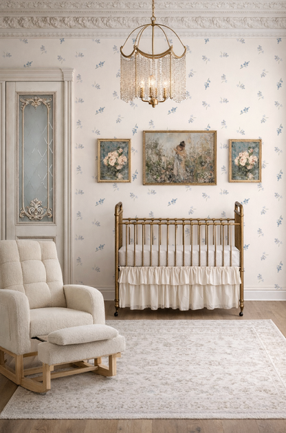 Lucy Darling | Floral Wallpaper for Nursery and Girls Bedroom
