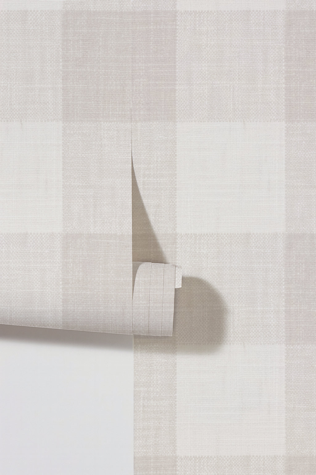 Warm grey gingham large