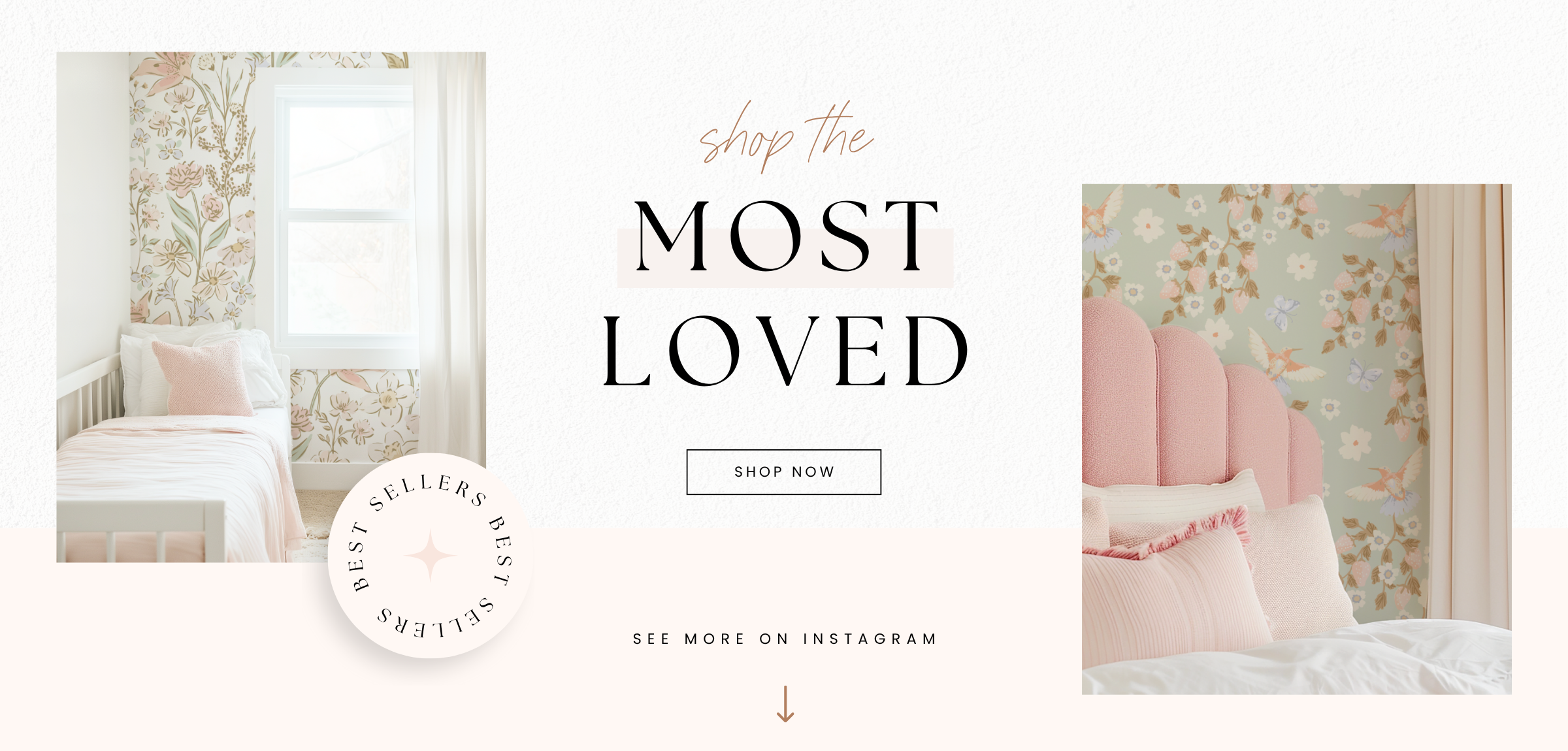 Popular wallpapered bedrooms for little girls