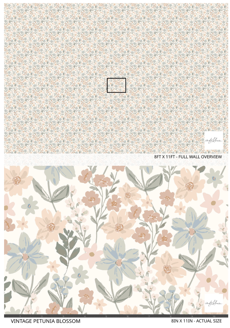 Vintage Petunia Blossom (Small scale)