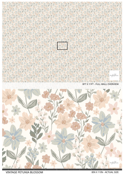 Vintage Petunia Blossom (Small scale)