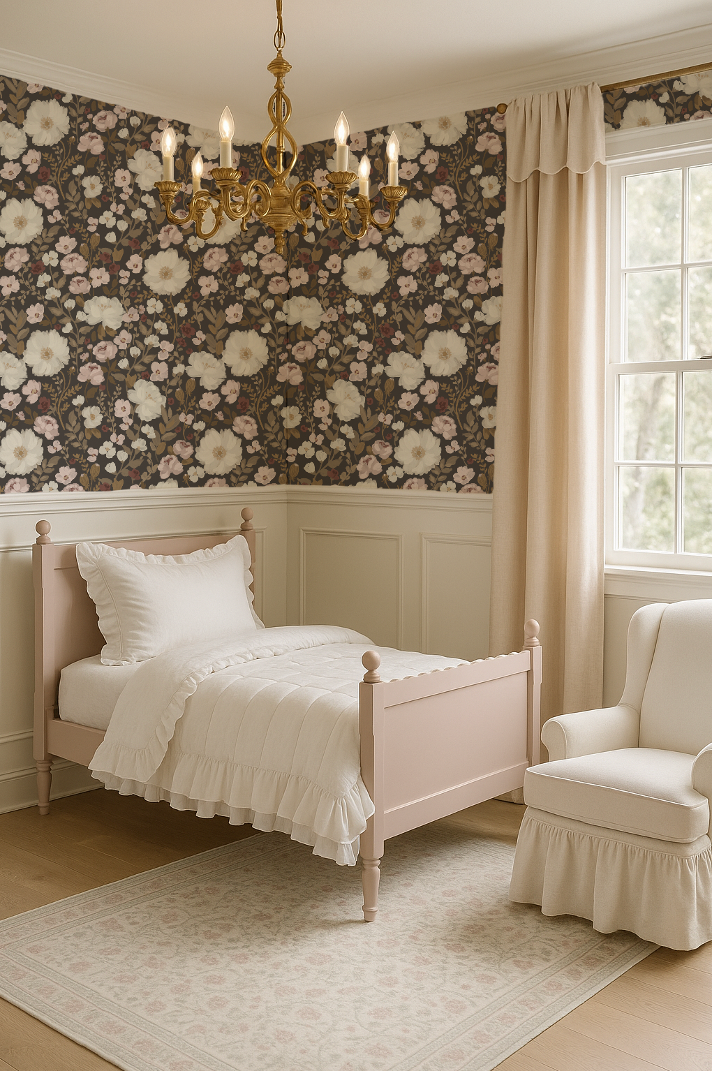 Silhouette Blossom- Indy Bloom luxury wallpapre