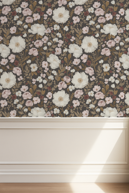 Silhouette Blossom- Indy Bloom luxury wallpapre