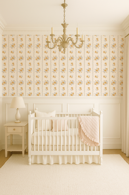 Butter Blossom Rose Indy Bloom Peel and Stick Wallpaper