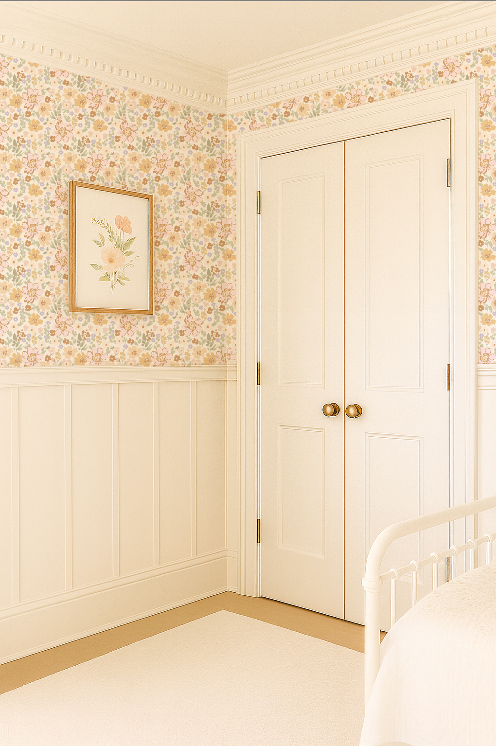 Boho Garden Florals- Small scale- Indy Bloom Wallpaper