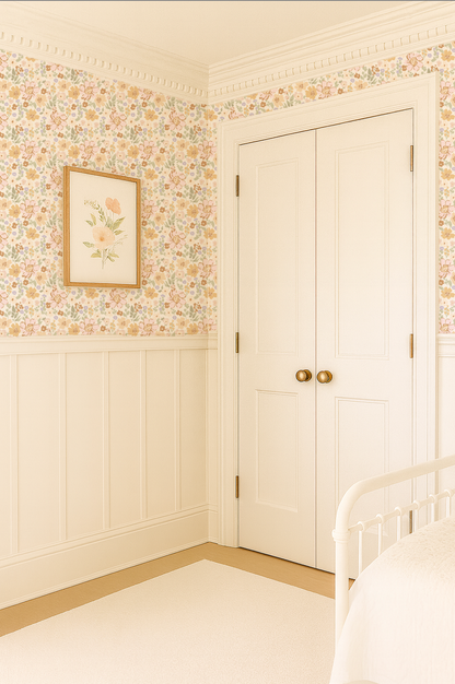 Boho Garden Florals- Small scale- Indy Bloom Wallpaper