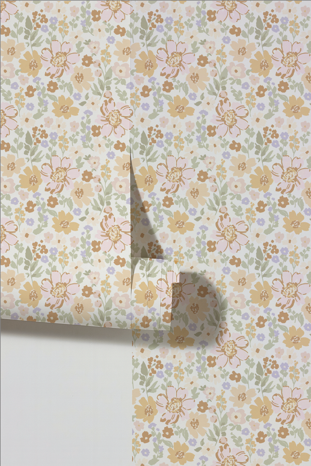 Boho Garden Florals- Small scale- Indy Bloom Wallpaper