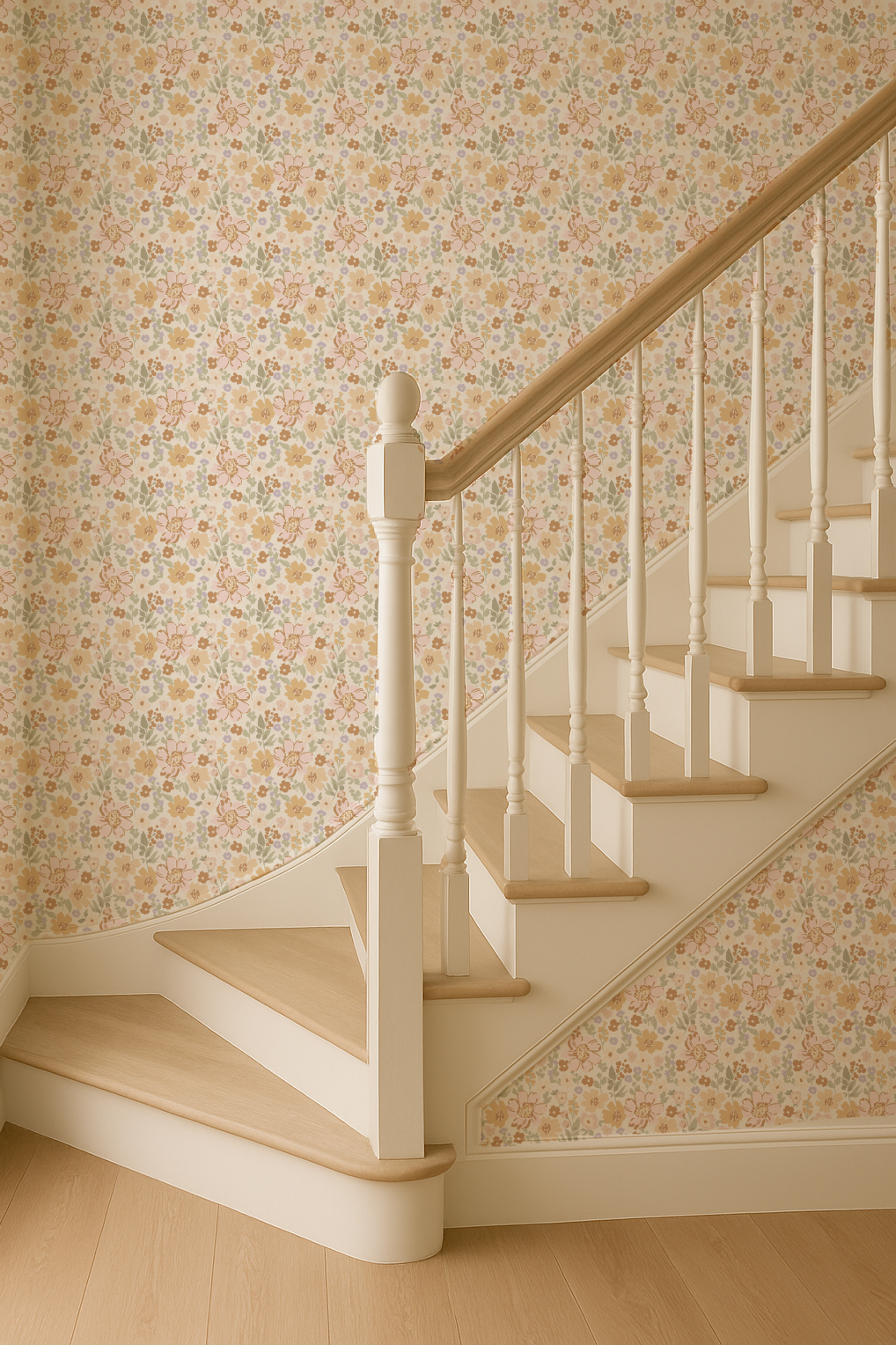 Boho Garden Florals- Small scale- Indy Bloom Wallpaper