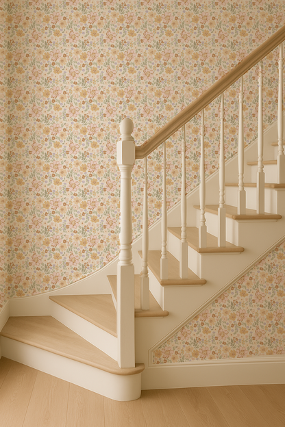 Boho Garden Florals- Small scale- Indy Bloom Wallpaper