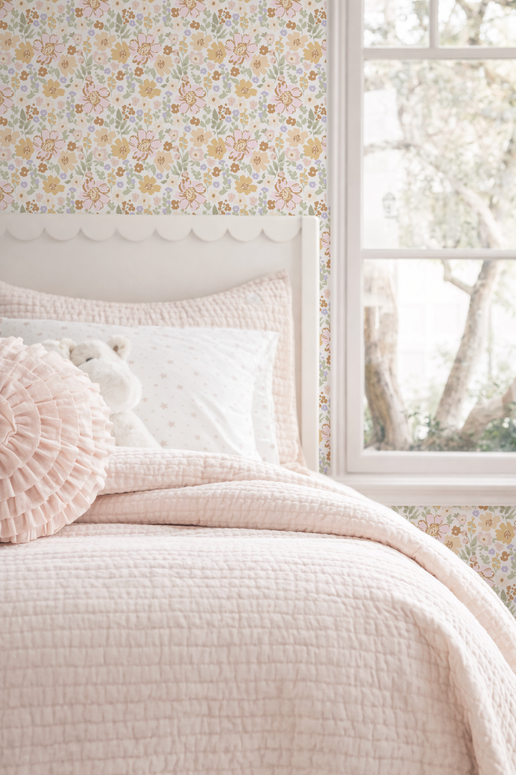 Boho Garden Florals- Small scale- Indy Bloom Wallpaper