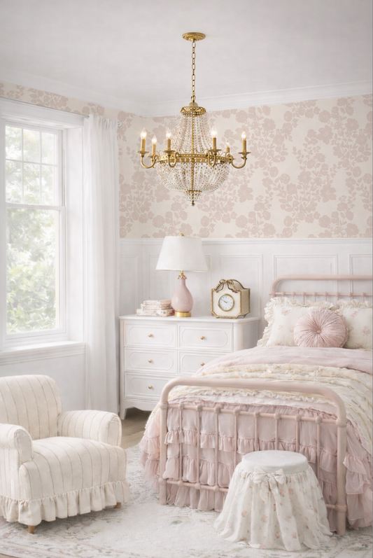 Rose Vines in Blush