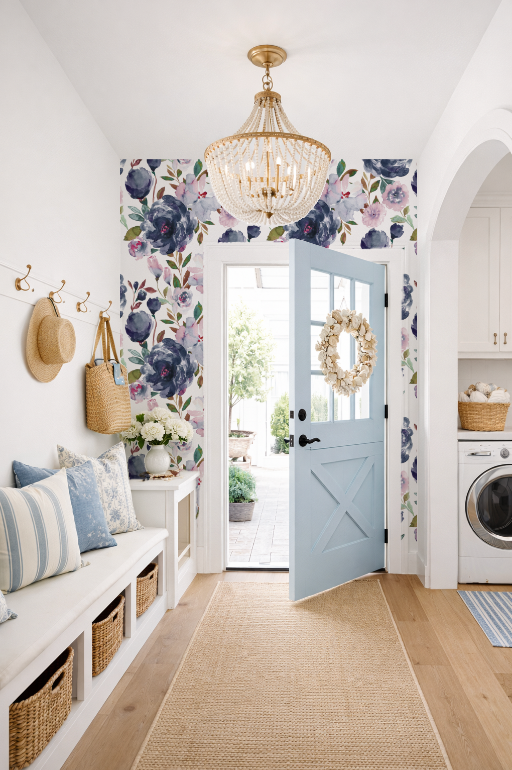 Midnight peonies - Mural