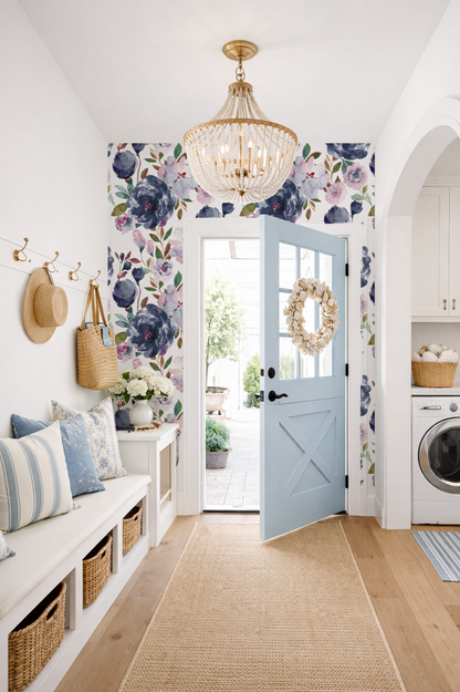 Midnight peonies - Mural