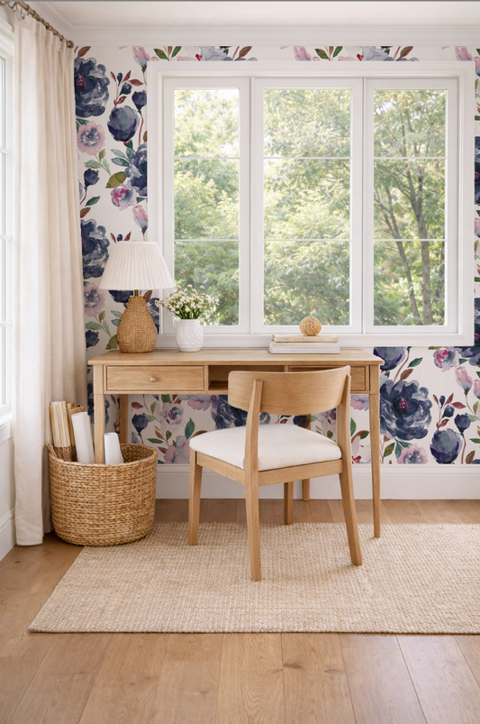 Midnight peonies - Mural