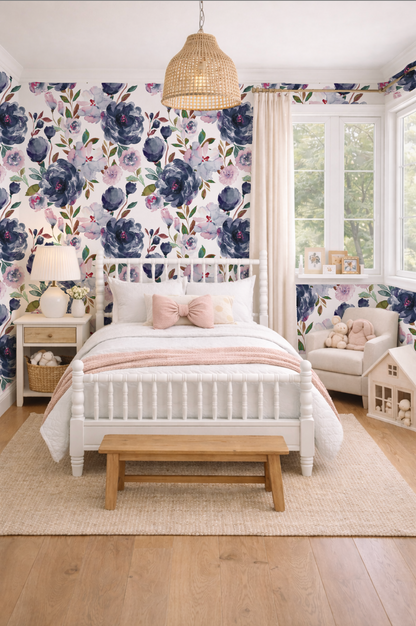 Midnight peonies - Mural