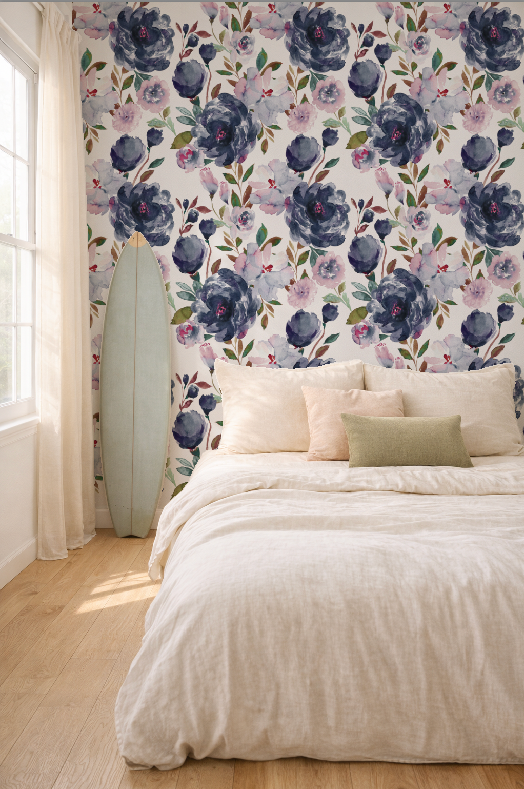 Midnight peonies - Mural