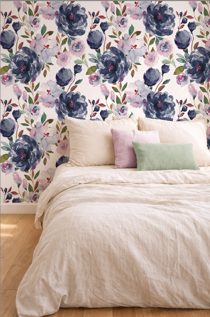 Midnight peonies - Mural