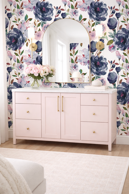 Midnight peonies - Mural