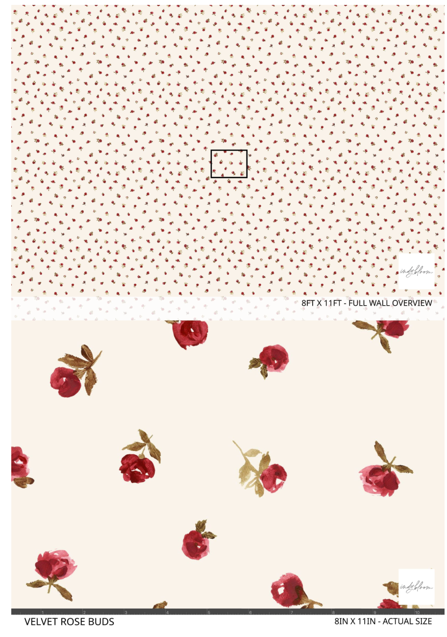 Two fabric swatches with different patterns on a white background