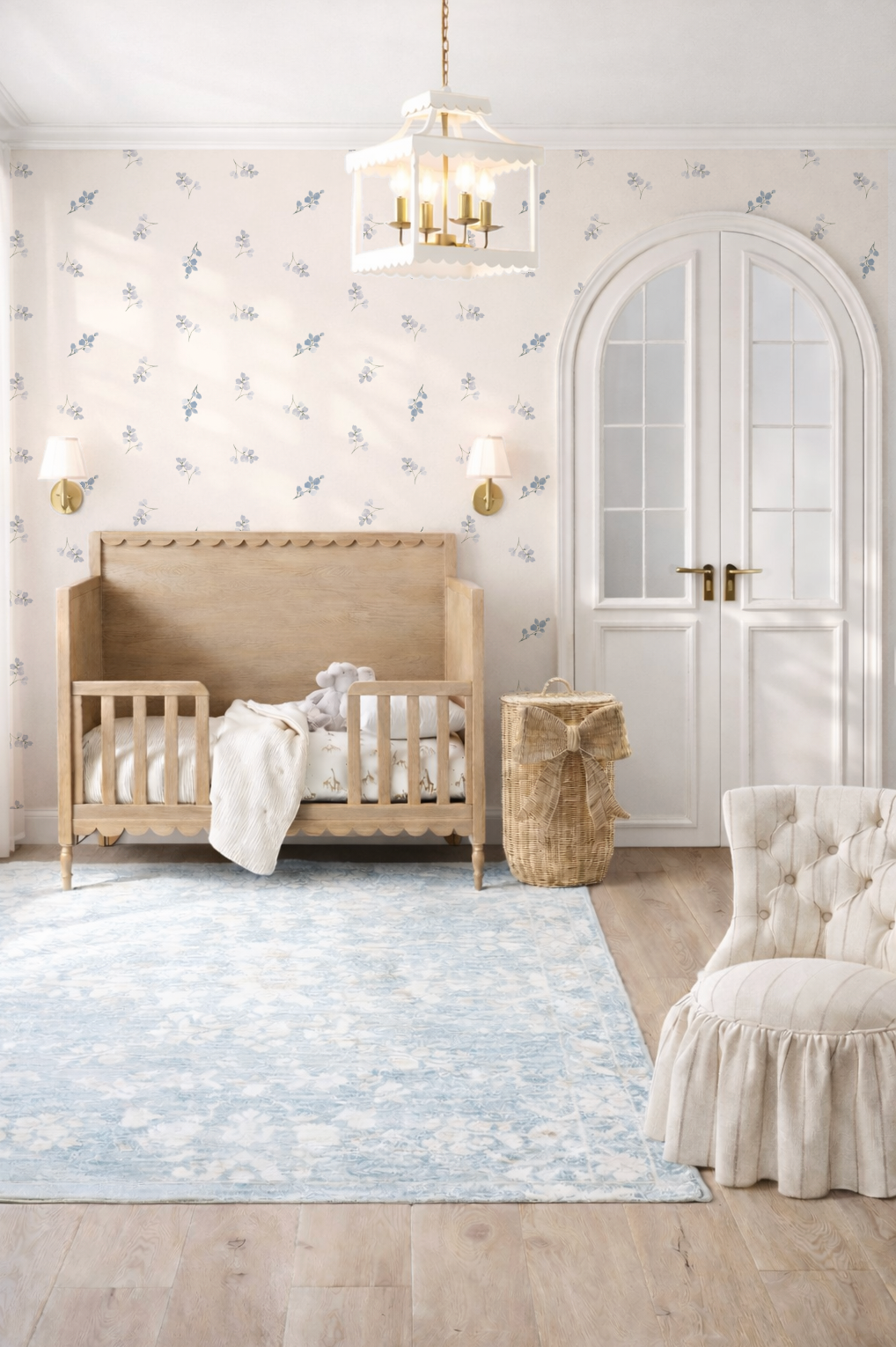 Lucy Darling | Floral Wallpaper for Nursery and Girls Bedroom