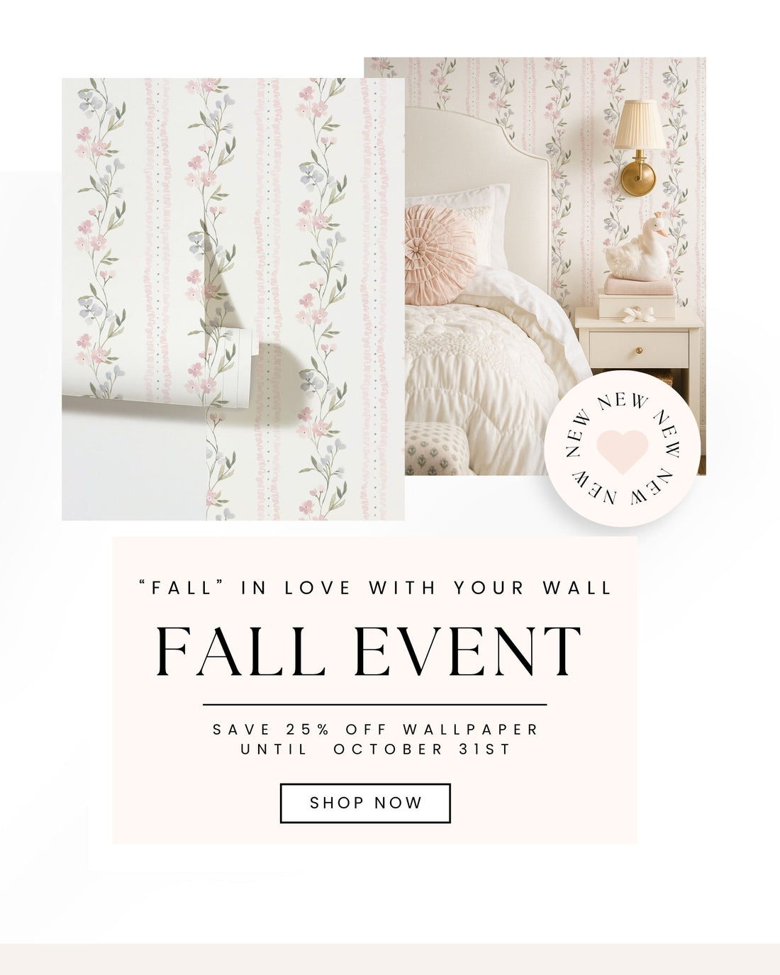 cute girls room floral wallpaper cottage core 