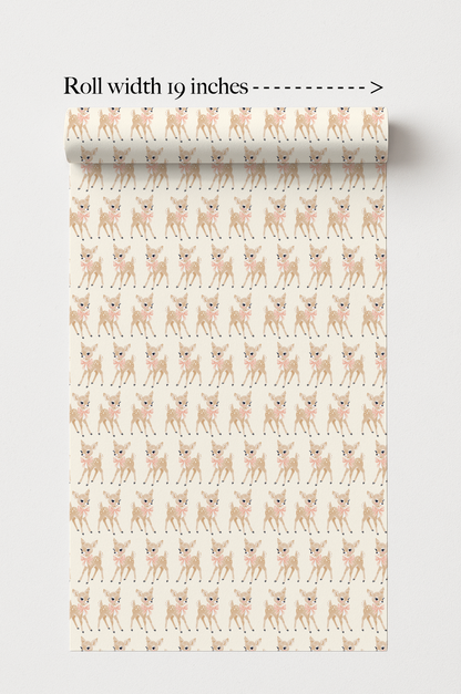 cute vintage baby reindeer gift wrap roll