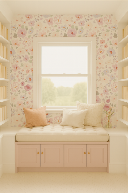 Whimsy Dreamsicle- Indy Bloom Peel and Stick Wallpaper