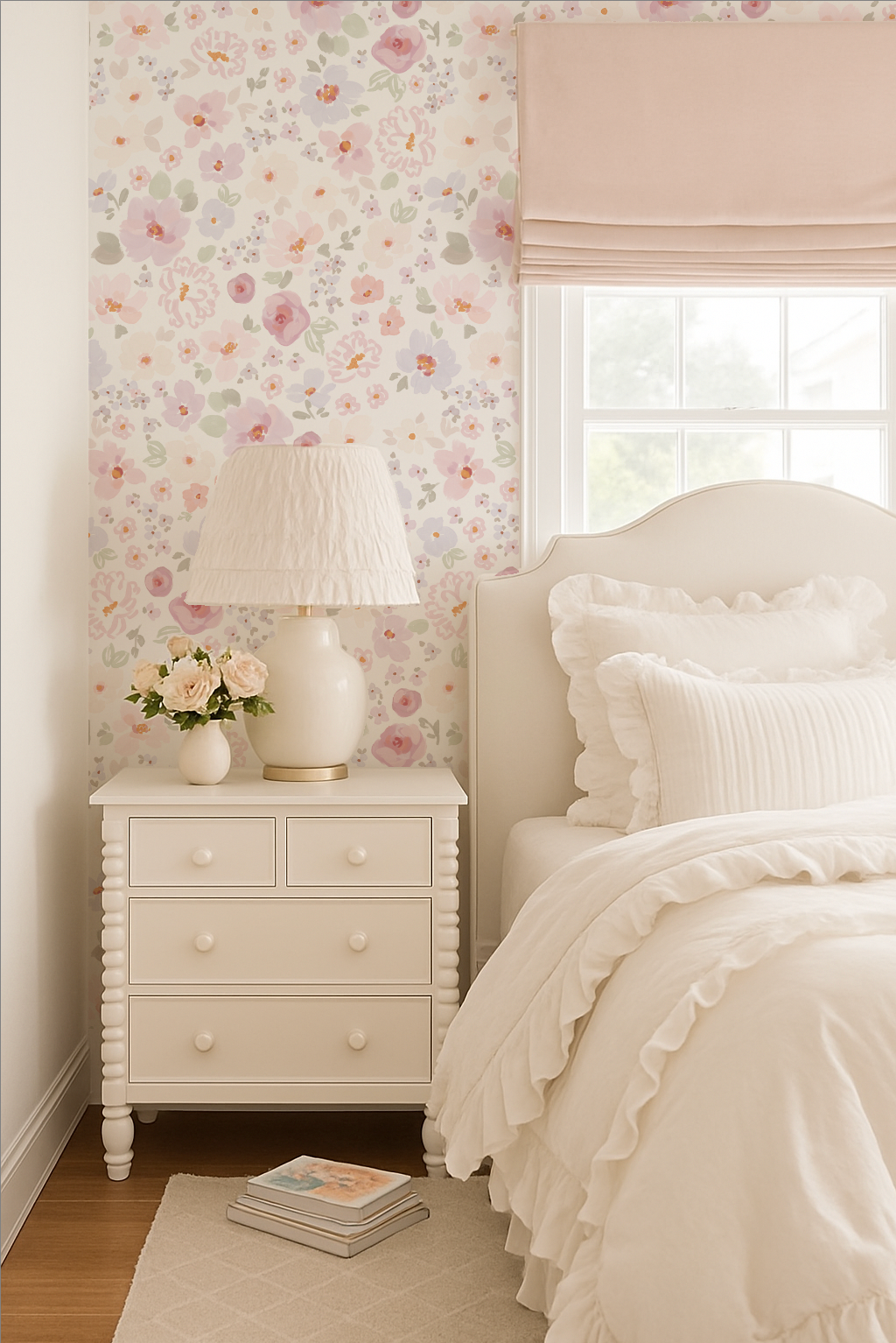 Whimsy Dreamsicle- Indy Bloom Peel and Stick Wallpaper